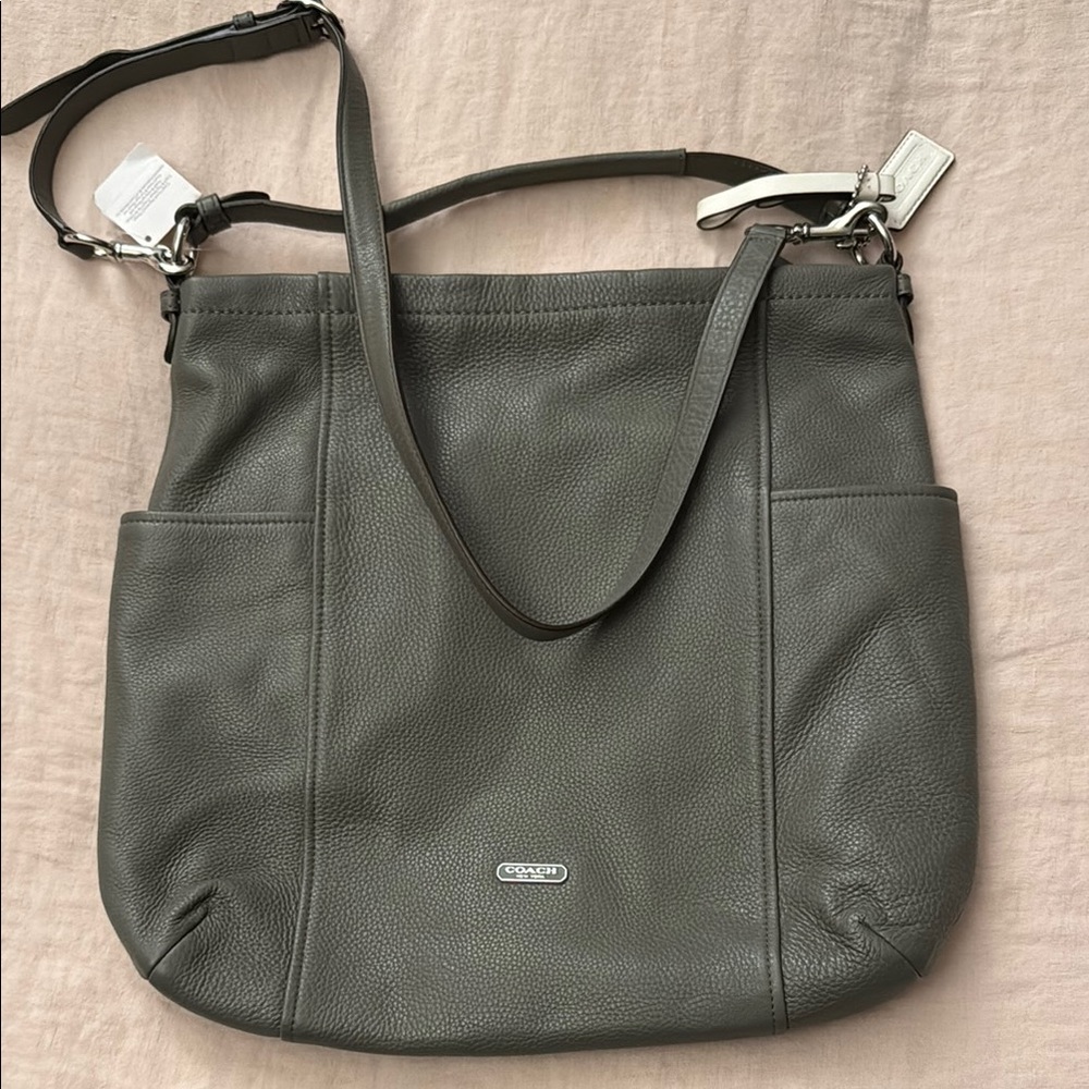Coach Olive Green Double Strap Shoulder and Crossbody NWT Bag